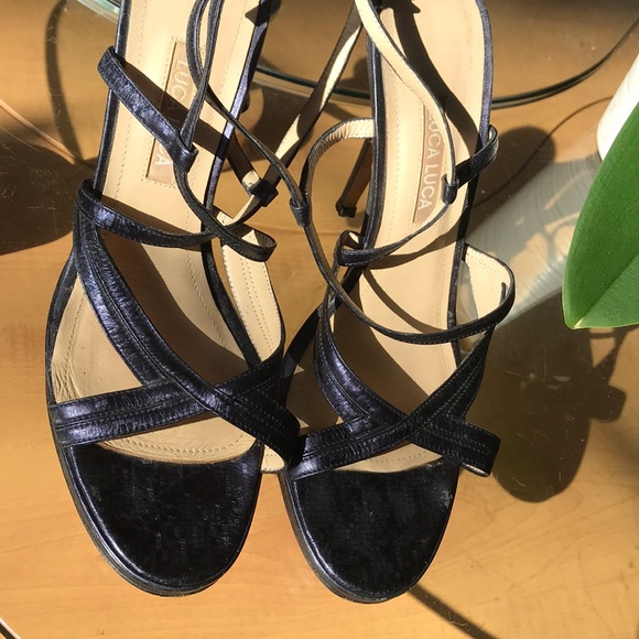 Designer Vintage Luca Luca Strappy Sandal $675 - Picture 13 of 16
